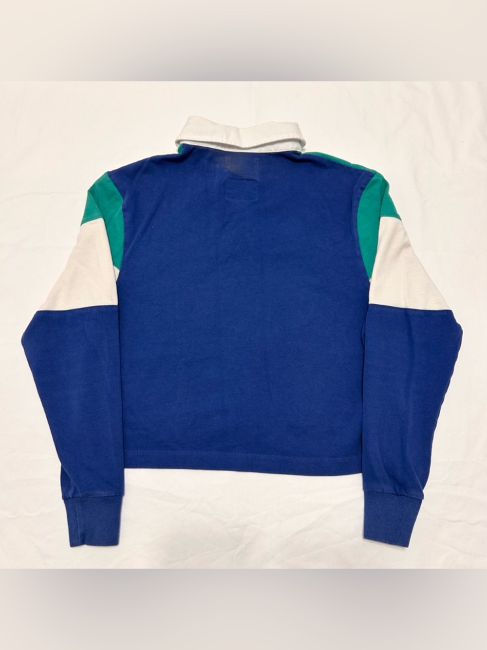 Tommy Hilfiger x Coca Cola Cropped Colorblock Rugby Shirt Embroidered Small - Picture 2 of 7